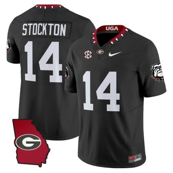 Mens Youths Size Available Gunner Stockton Vapor Black Jersey Stitched